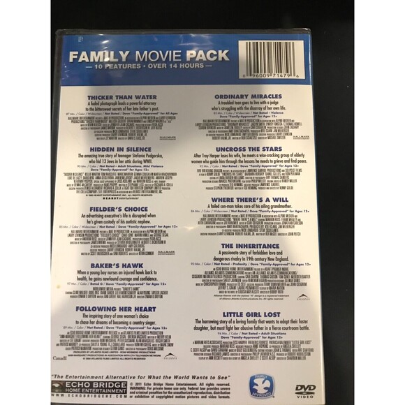 10 Movie Family Pack DVDs-NEW 14 hours - Picture 2 of 2